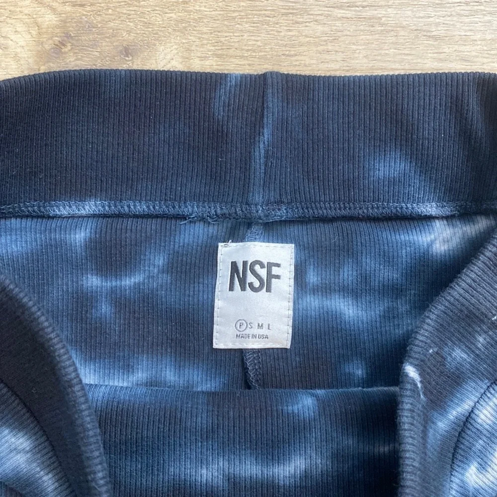 NSF | Lyla | Ombré Tie Dye Ribbed Knit Midi Skirt - Picture 8 of 13
